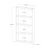 HANAH HOME Zidna polica Quatro White