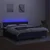 Vidaxl Box spring postelja z vzmetnico LED modra 180x200 cm blago