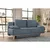 Dieter Knoll BOXSPRING ZOFA, modra, siva tekstil