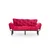 Atelier del Sofa Trosed na razvlačenje Nitta 185x85x70cm Bordo