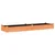 Vrtna visoka greda s podlogo rjava 240x60x25 cm trden les jelke