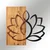 Wallity Zidna dekoracija Lotus, 58x58 cm, Smeđe boje