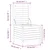 Vrtni tabure 62 x 63,5 x 53,5 cm od masivne borovine