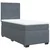 Vidaxl Box spring postelja z vzmetnico temno siva 100x200 cm žamet