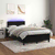 Krevet box spring s madracem LED crni 120 x 190 cm baršunasti