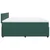 Vidaxl Box spring postelja z vzmetnico temno zelena 200x200 cm žamet