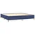 Vidaxl Box spring postelja z vzmetnico modra 200x200 cm blago