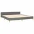 Vidaxl Posteljni okvir brez vzmetnice temno siv 160x200 cm blago