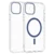 Transparent Color Ring MagSafe maska za iPhone 16 Pro Max – Plava