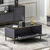 Hanah Home Klub sto Imaj 90x40x45cm Antracit