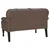 Vidaxl Chesterfield klop Rjava 119,5 x 64,5 x 75 cm Umjetno usnje