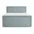Svetlo modra boxspring postelja s prostorom za shranjevanje 200x200 cm Fresco – Maison de Reve