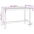 Vidaxl Barska miza Naravna 150 x 75 x 105 cm Trden tikov les