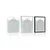 Plakat sodobna modra mavrica Mid-Century - 40x60 black