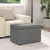Stolica Tamno siva 61 x 41 x 40 cm Tkanina i konstruirano drvo