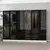 Hanah home Ormar Kale 270x210x52cm Belo-Crni