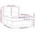 Vidaxl Box spring postelja z vzmetnico LED temno siva 140x200 cm blago