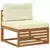 Set vanjskih sofa s jastukom 7 Komad Prirodna i krem