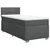 Vidaxl Box spring postelja z vzmetnico temno siva 90x190 cm blago