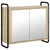 vidaXL Viseca kopalniška omarica Sonoma hrast 64 x 20 x 56,5 cm