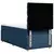 vidaXL vidaXL Box spring postelja z vzmetnico modra 100x200 cm blago, (21291043)
