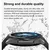 DTNO.1 Smart sat DT Watch X, Plavi (plava silikonska i crna kožna narukvica)