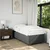 Vidaxl Box spring postelja z vzmetnico temno siva 90x200 cm blago