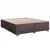 Vidaxl Box spring postelja z vzmetnico temno rjav 200x200 cm blago