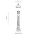 Opviq Spoljna lampa BSU-68187-BSY-M2-B, 100 cm, Podna, IP65, E27, 60W, Crna
