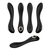 Cleopatra G-Spot Vibrator, 19.7cm, Crni