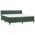 Vidaxl Box spring postelja z vzmetnico temno zelena 160x200 cm žamet
