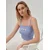 Sinsay - Crop top s vezom - bledoplavo