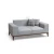 Atelier del Sofa Dvosed na razvlačenje Montana 91x85x184cm Sivi