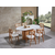 HANAH HOME Trpezarijski sto i stolice Pera White Natural