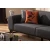 Atelier del Sofa Trosed na razvlačenje Kapri 84x77x220cm Antracit