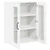vidaXL Stenska kuhinjska omarica Bela 60 x 31 x 80 cm Konstruiran les