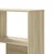 Kutni regal za knjige 4 razine boja hrasta 85x85x140 cm drveni