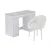 Hanah Home set toaletnog stola i stolice Eloria, 120 cm, beli
