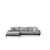 Atelier del Sofa Ugaona garnitura Eti 98x78x170cm Siva