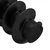Šestarasti vijak s čepom 2 pcs Crna M5 x 40 mm Željezo