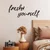 Crni Metalni Zidni Dekorativni Pribor Fresh Yourself