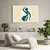 Slika elegantna silhueta v modri - 40x30