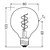 LED prigušiva sijalica VINTAGE FILAMENT E27/4,9W/230V 2200K CRI 90 - Osram