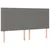 Greatstore Box spring postelja z vzmetnico temno siva 180x200 cm blago