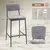 Homestar Set 2 barskih stolov 455x48x101 cm siva