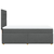 vidaXL Box spring postelja z vzmetnico temno siva 80x200 cm blago