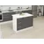 Hanah Home kuhinjsko ostrvo Alvinka 20236, 120 cm, belo / antracit
