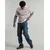 Dickies STEVENSVILLE CARPENTER DENIM KHAKI TINTED BLUE Modra
