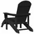 Adirondack stolica Crna 82 x 74 x 92 cm HDPE