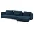 SÖDERHAMN Sofa ležaj 4-sed, s lenjivcem/Kelinge tamnoplava